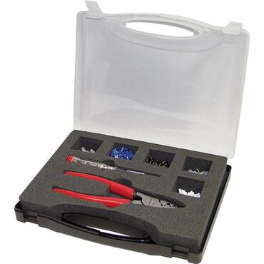 Set with ferrules and ferrule pliers type 5534